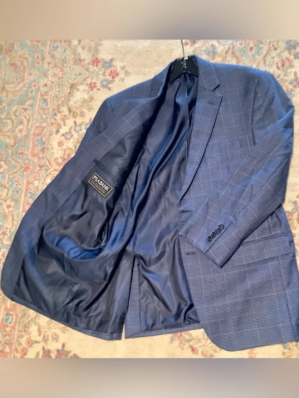 Jos A Bank Executive Wool Blend Plaid Sport Coat Blazer - Sz 43 R